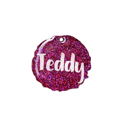 Wiggly Circle Custom Resin Tag