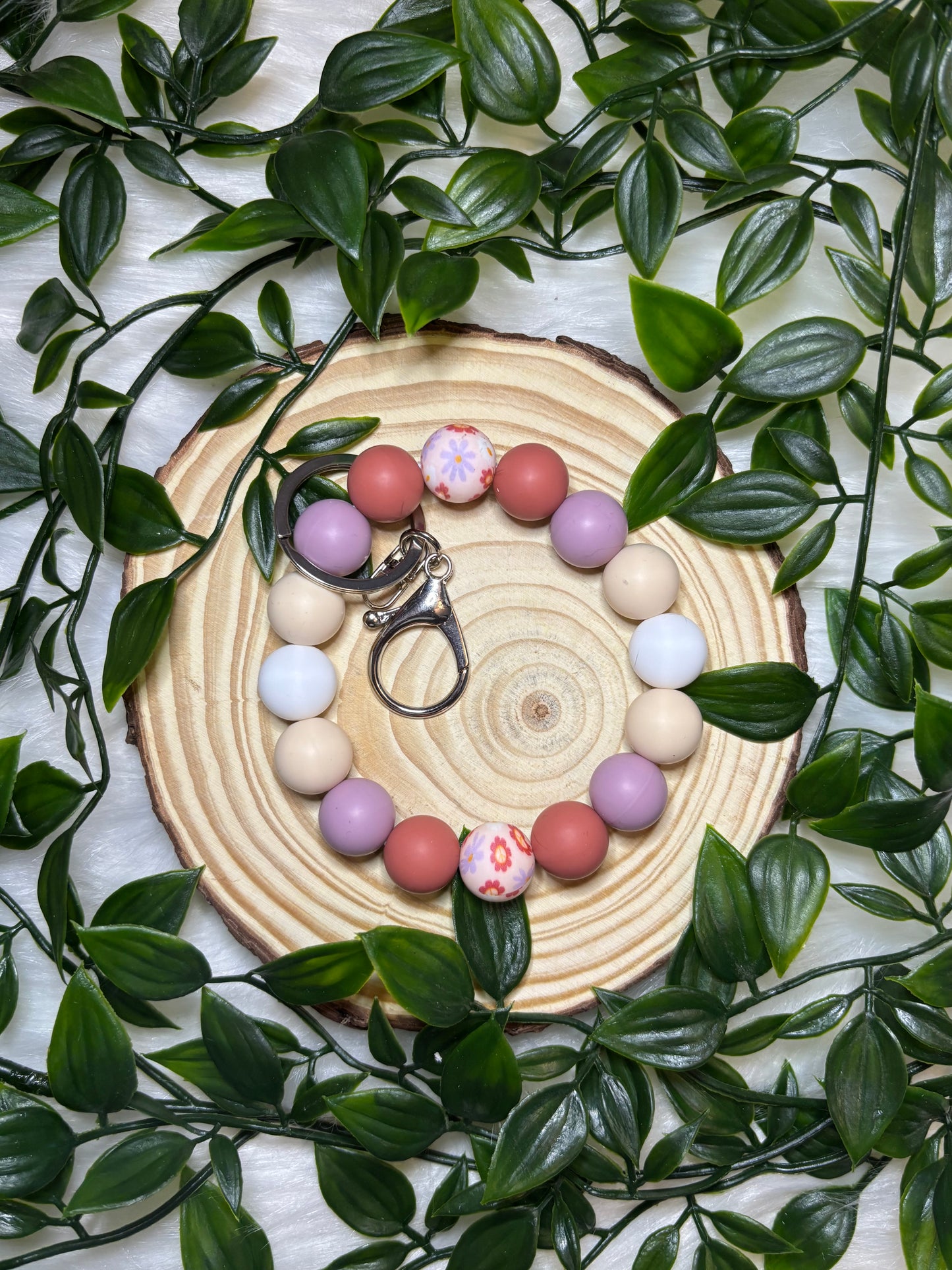 Retro Floral Wristlet