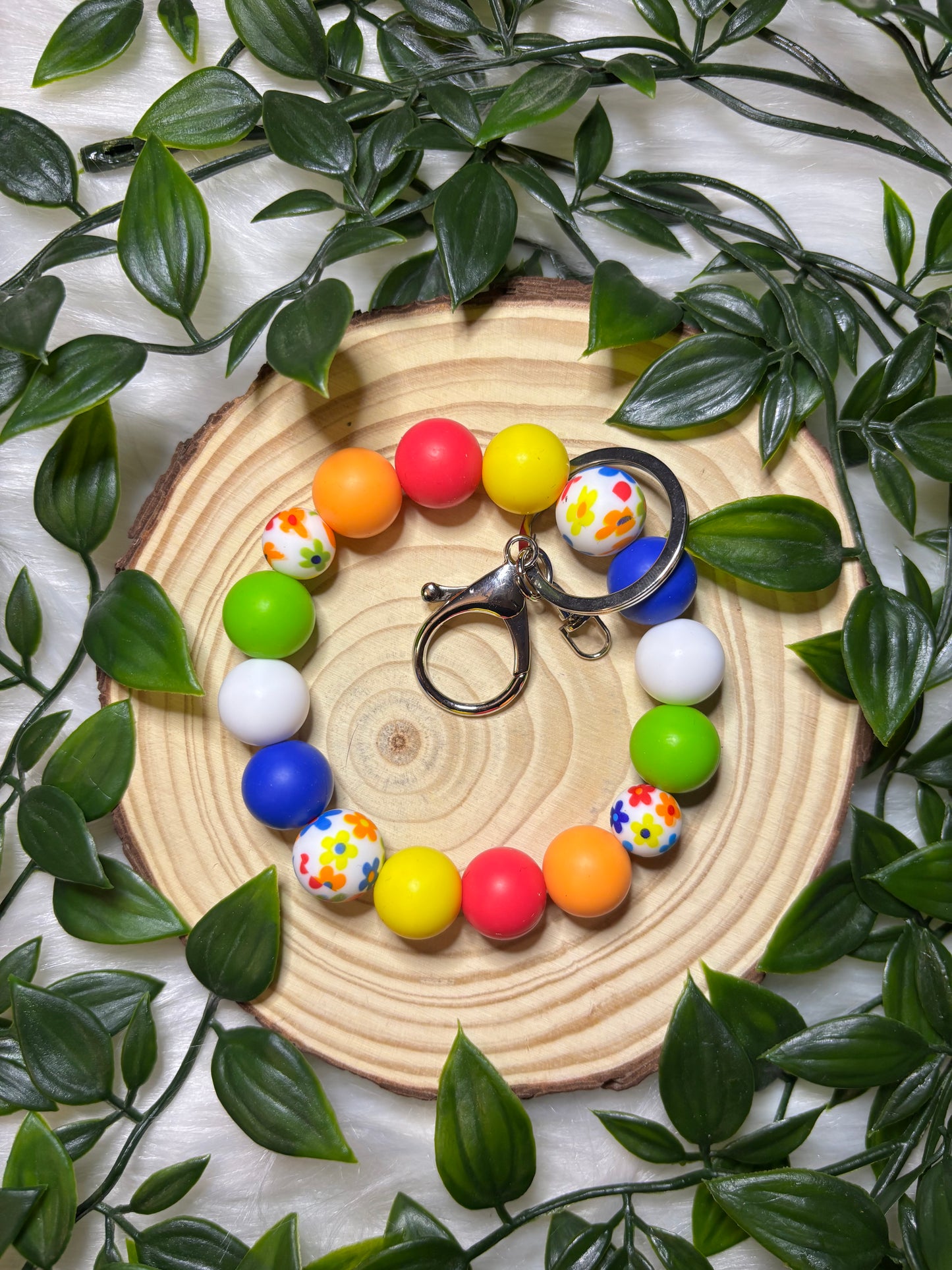 Summer Flowers Wristlet