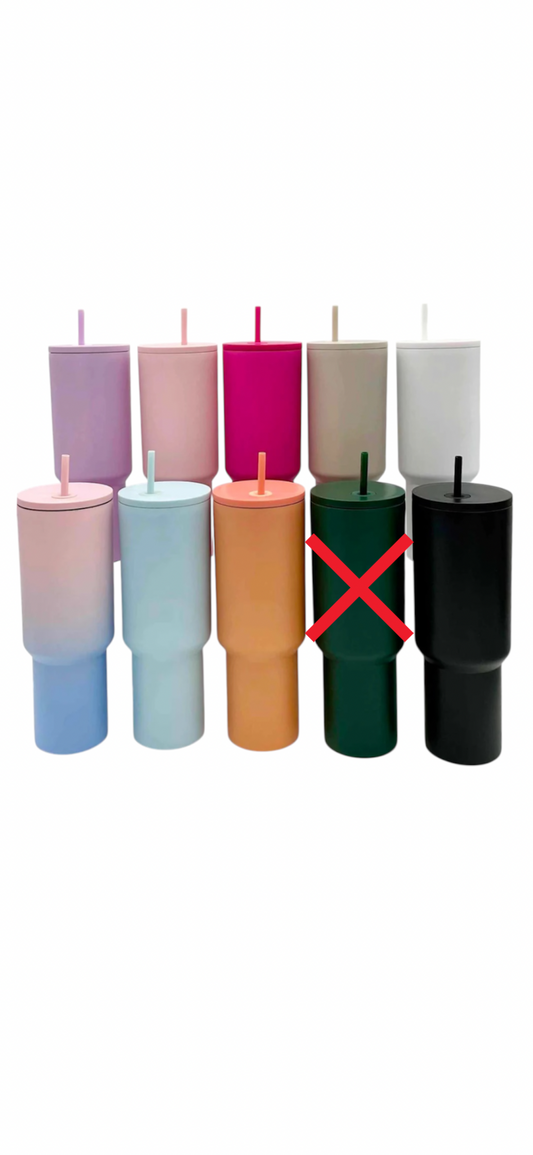 40oz Straw Tumbler with Handle