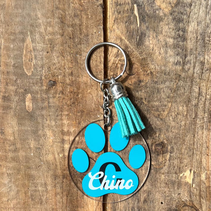 Dog Name Acrylic Keychain